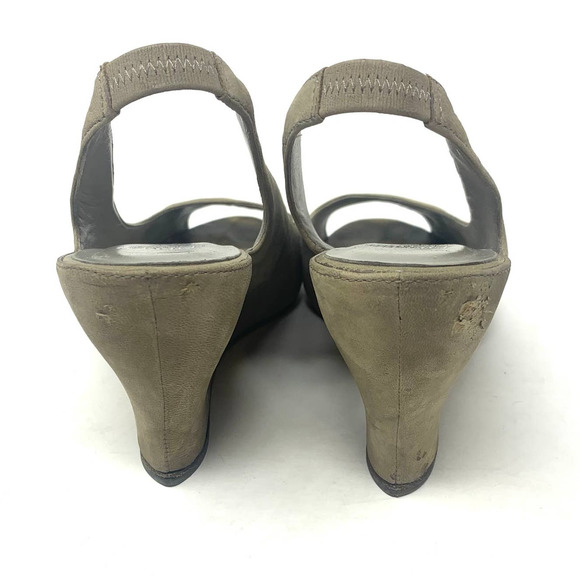 Eileen Fisher Suede Slingback Wedges - Picture 3 of 5